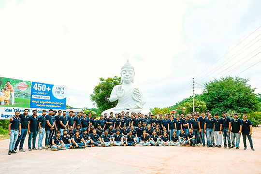 Corporate team outing at Go Ranch Resort with group bonding activities near Hyderabad – perfect for employee engagement and team building