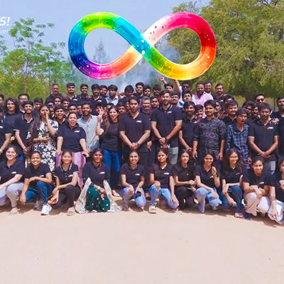 Corporate team celebrating 8 years of success at Go Ranch Resort