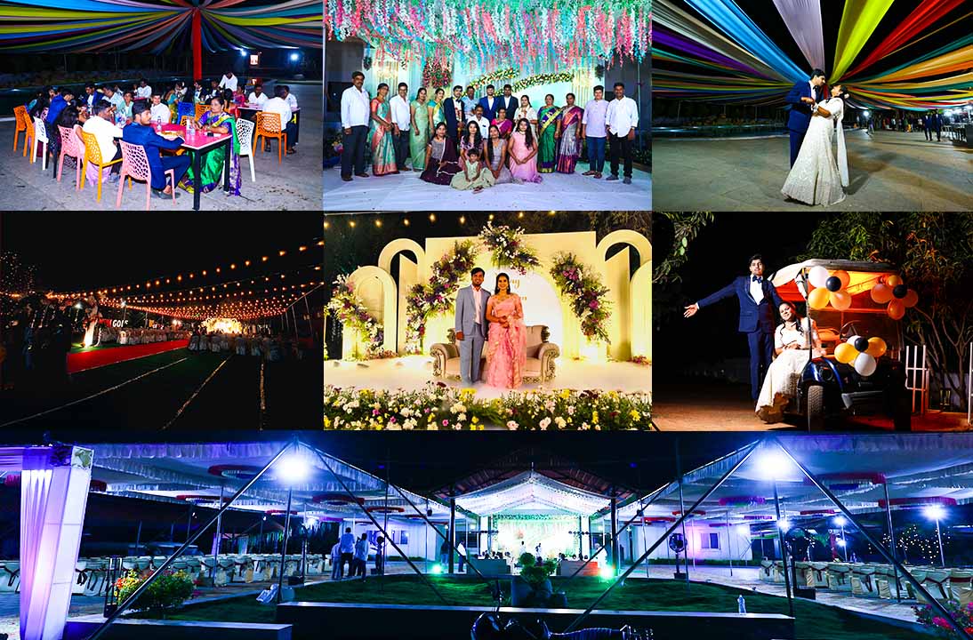  Grand wedding receptions at Go Ranch Resort near Hyderabad | best wedding venues in Hyderabad | luxury and budget-friendly resorts for weddings & receptions in Hyderabad